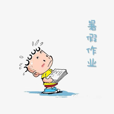 开学季女孩子抱着暑假作业