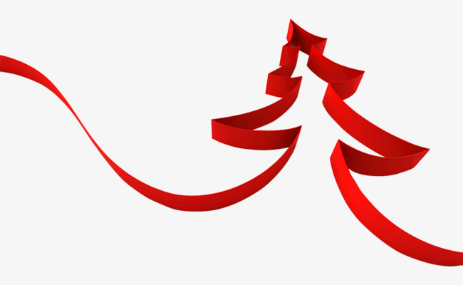 红色飘带素材