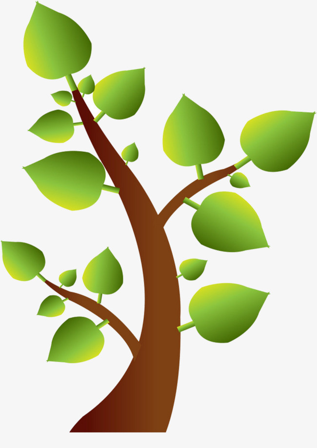 平面卡通可爱植物树免扣元素设计