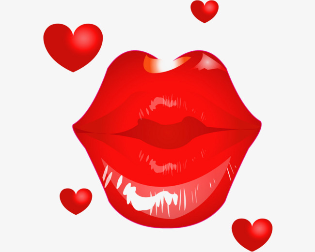 嘴唇爱心