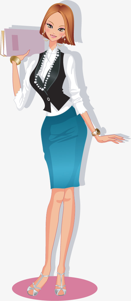 矢量手绘办公白领