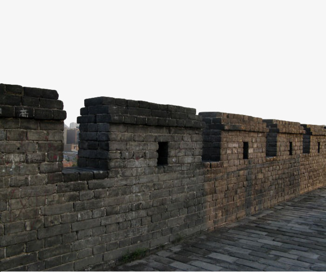 故宫建筑卡通手绘古代城墙建筑免扣装饰元素【免抠元素png】-90设计网