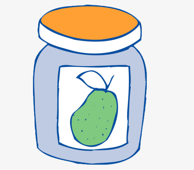 手绘卡通莱阳梨秋月梨雪梨插画设计