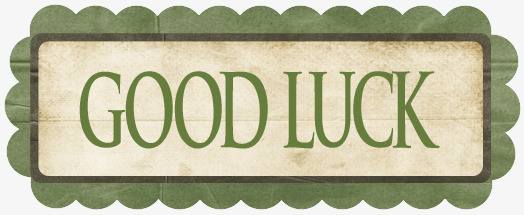 祝你好运英文字体