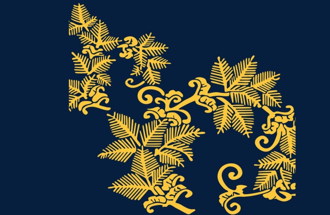 传统松树花纹