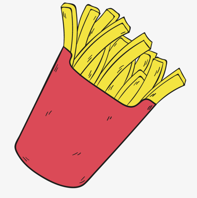 矢量食物薯条png素材-90设计
