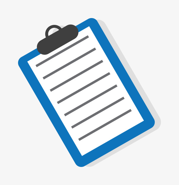 登记表蓝色png免费素材矢量