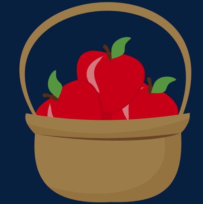 卡通苹果篮