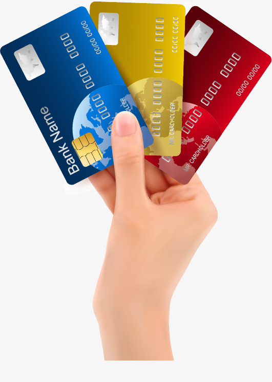 矢量手绘信用卡png素材-90设计
