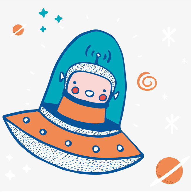 卡通外星人矢量素材