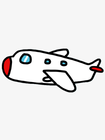 卡通风格绿色的老式飞机