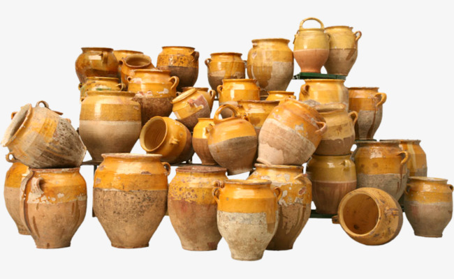 棕色漂亮坛子【高清效果元素png素材】-90设计