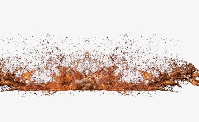 泥土飞溅喷溅特效