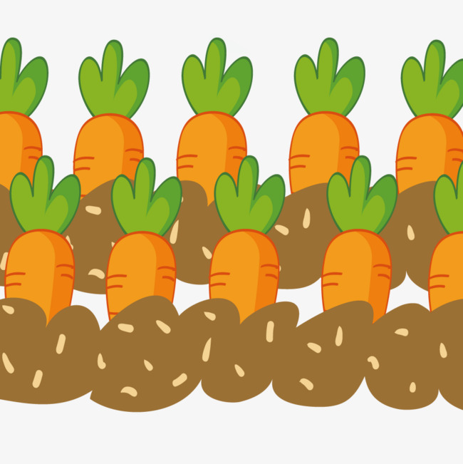 卡通萝卜_土里的萝卜png素材-90设计