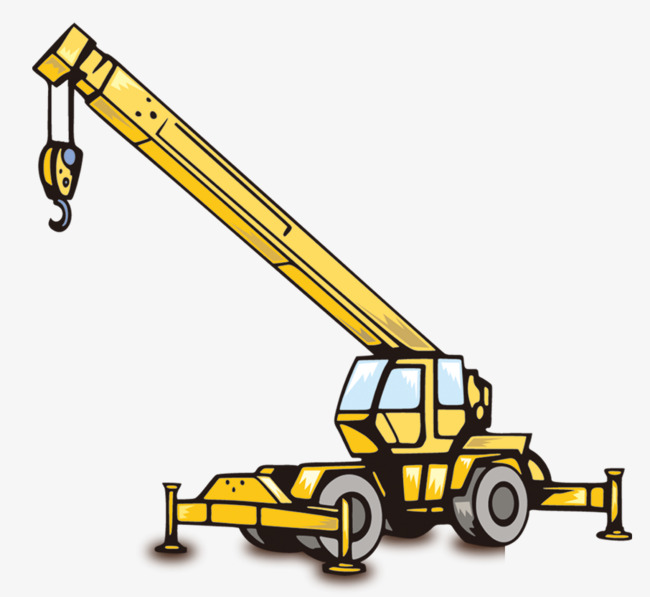 卡通吊车素材图片