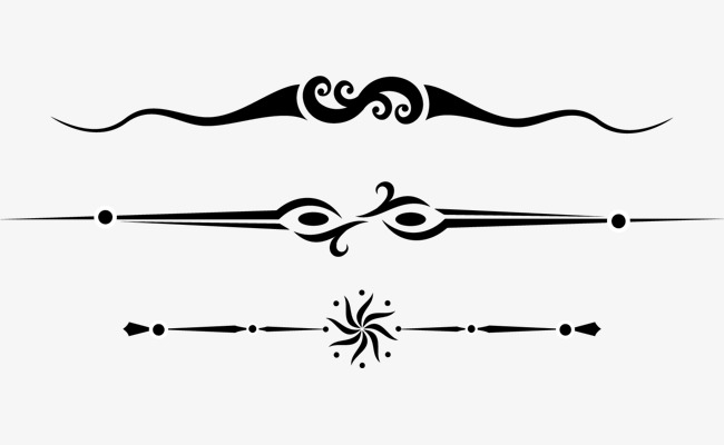 创意矢量图_漂亮矢量创意分割线png素材-90设计