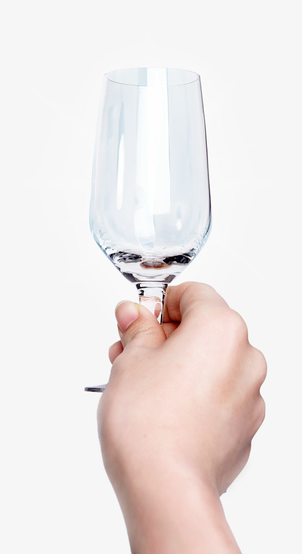 手持酒杯免抠素材