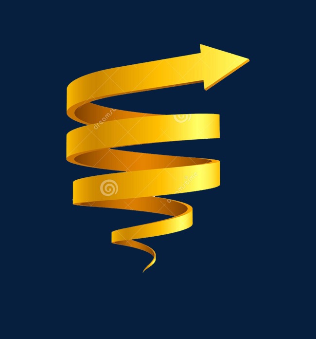 高光质感黄色箭头