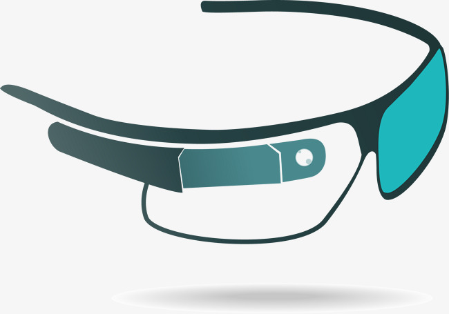 矢量手绘3d眼镜