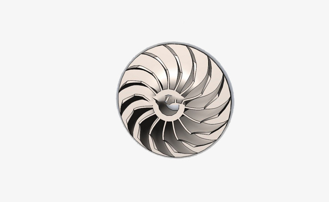 金属涡轮发动机转叶png素材-90设计