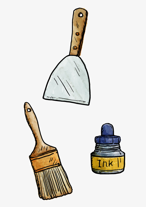 画具手绘矢量【高清漂浮元素png素材】-90设计