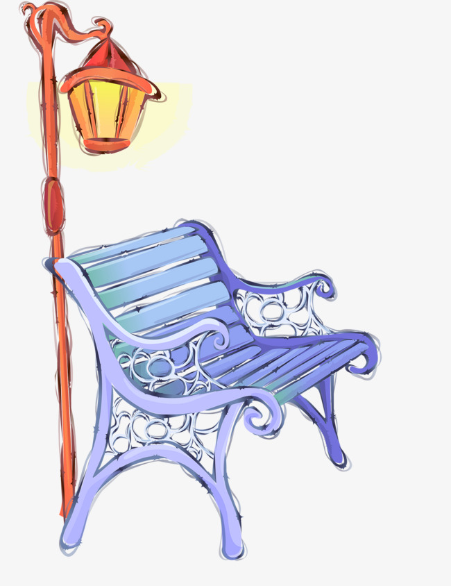 灯挂椅手绘图片