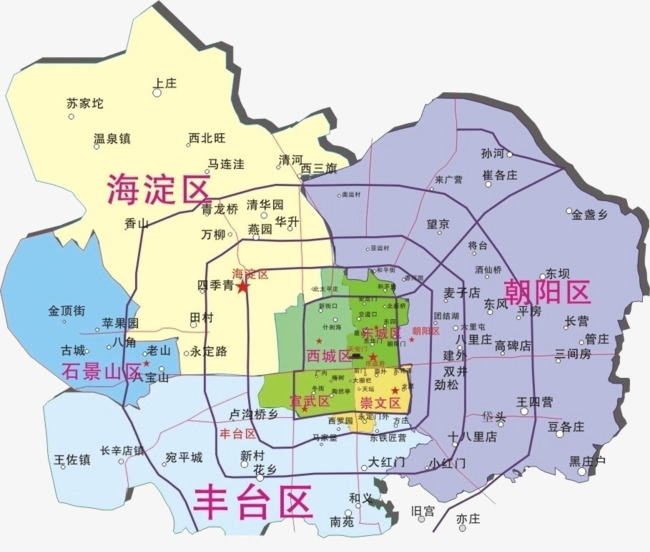 立体北京地图