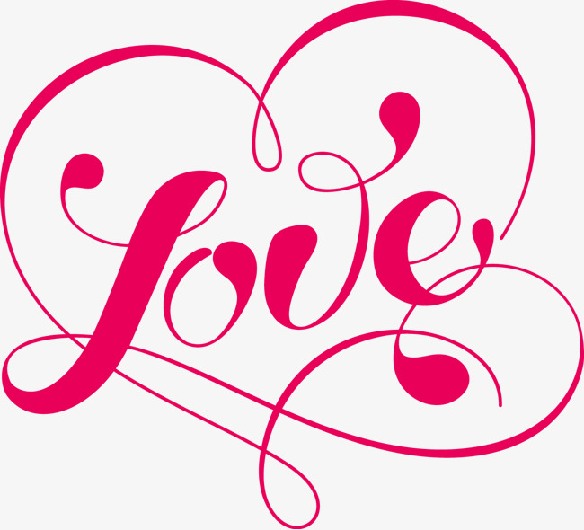 矢量创意优雅love