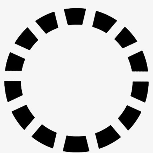 黑色虚线圆圈素材