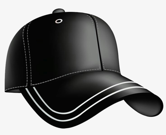 黑色棒球帽png素材-90设计