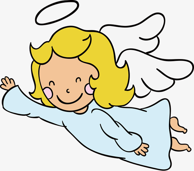 小天使在天上飞的图片图片