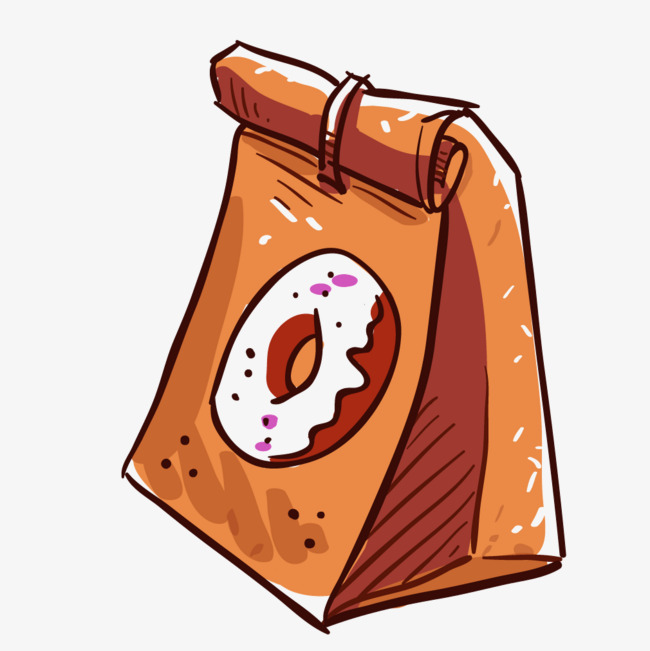 彩色手绘黄色食物包装