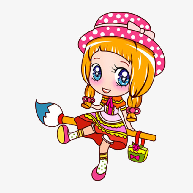 七彩卡通可爱娃娃