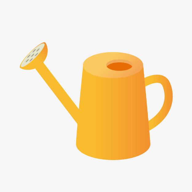 卡通黄色浇花壶