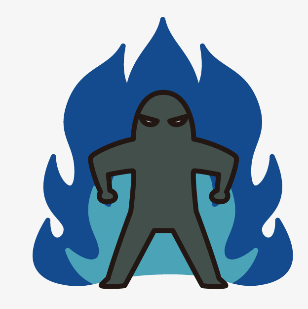 卡通愤怒小人png素材-90设计