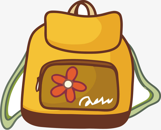 矢量插画书包