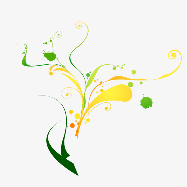 彩色花纹底纹装饰