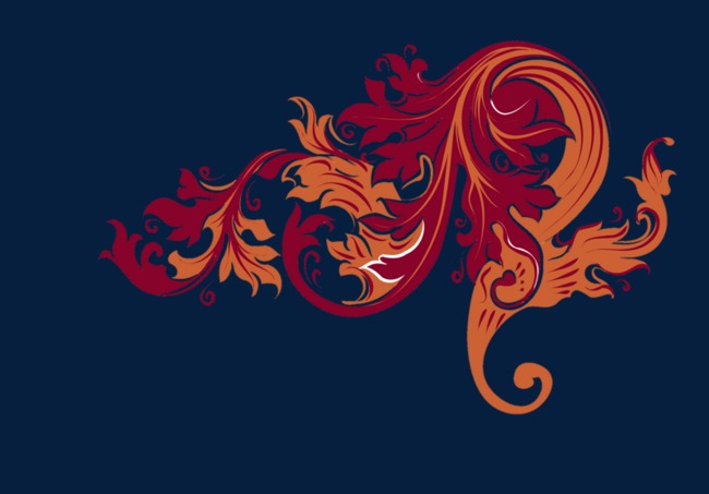 红色创意树叶png素材-90设计