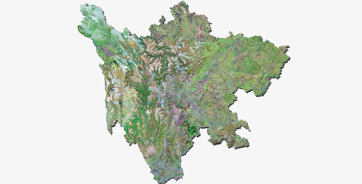 四川卫星地图