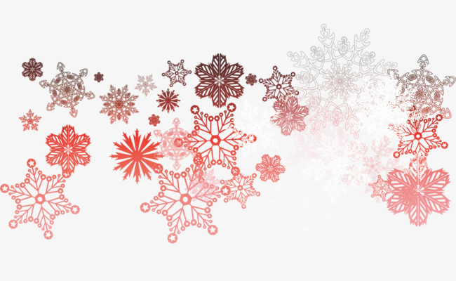 雪花冬天冬季分割线分隔线矢量雪