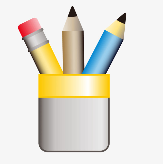 彩色画笔铅笔笔筒