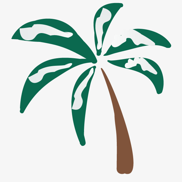 树上的一对小鸟矢量图