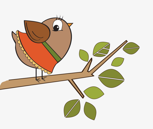 矢量卡通小鸟素材