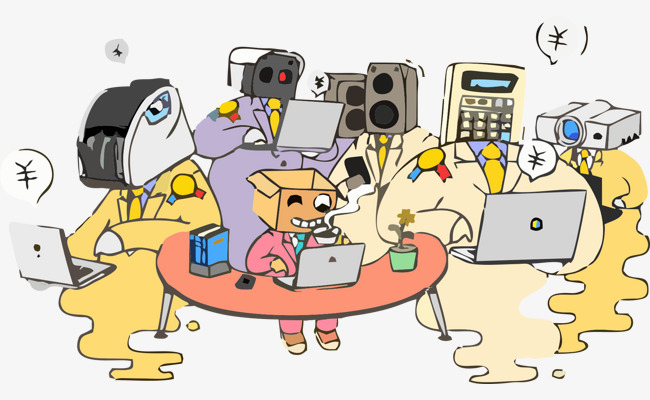 苹果产品电子产品相关插画图标