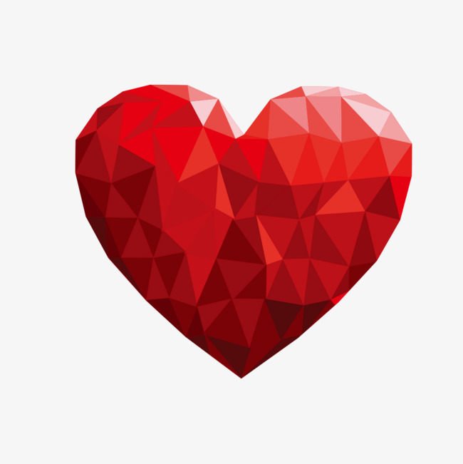 红色创意心形