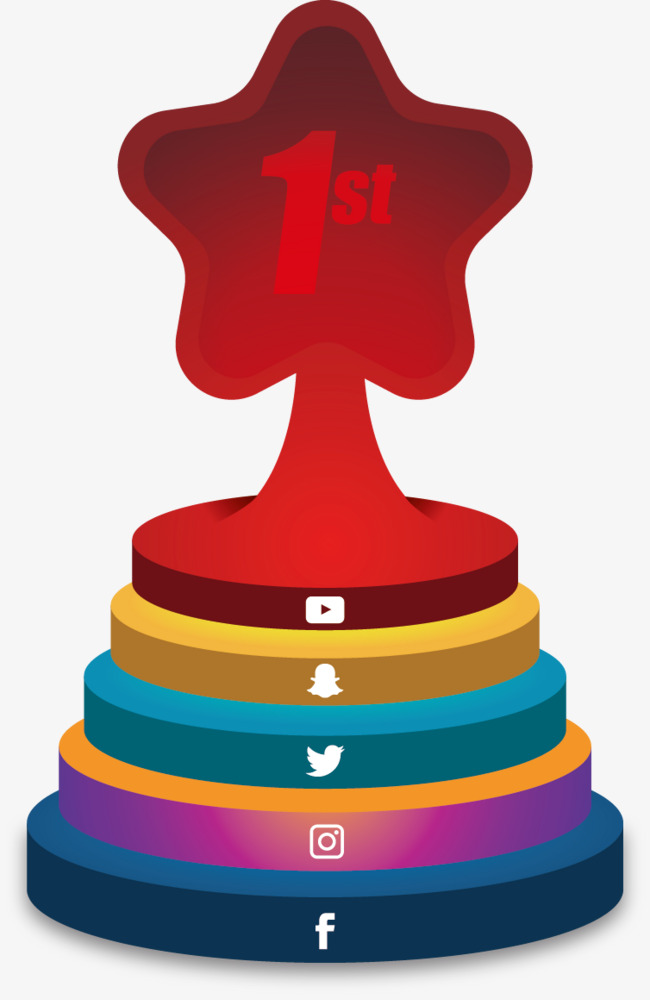 矢量彩色第一名图案