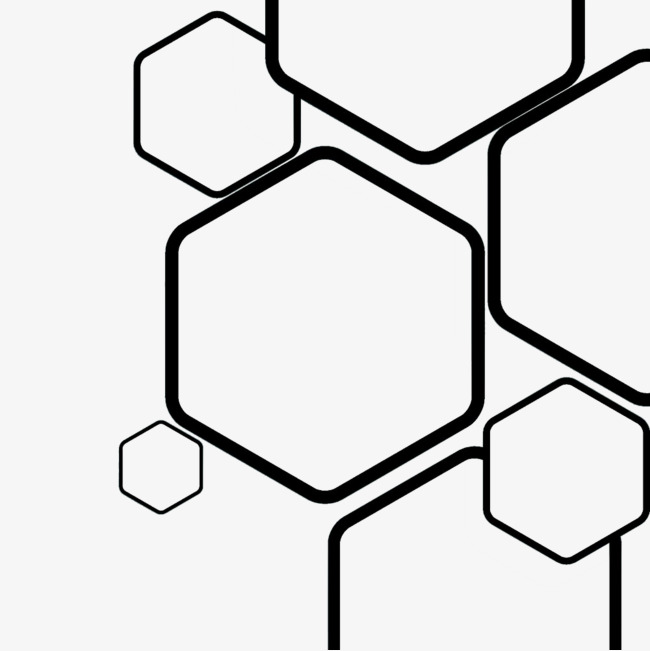 渐变金属六边形创意装饰【免抠元素png】-90设计网