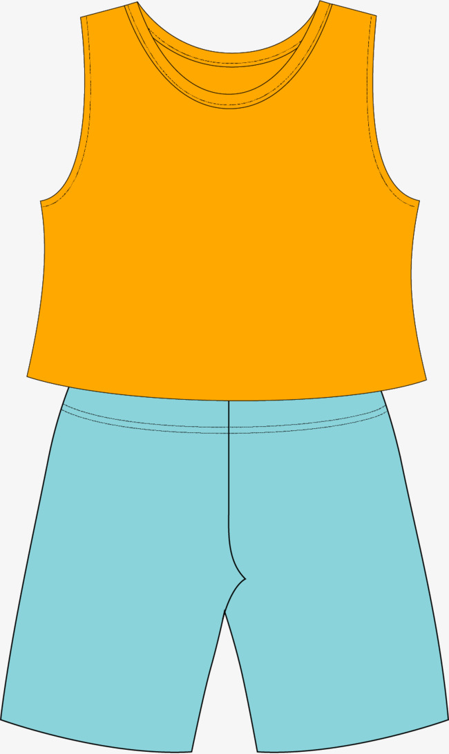 矢量手绘儿童套装png素材-90设计