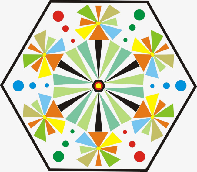 创意六边形装饰图案