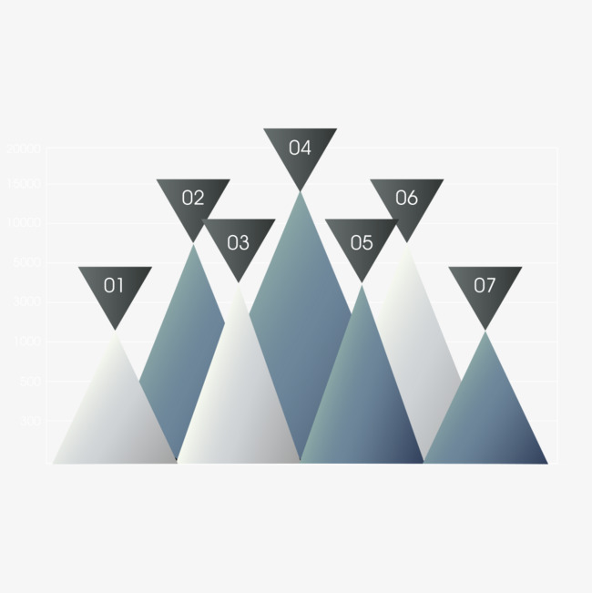 三角冷色系商业素材矢量